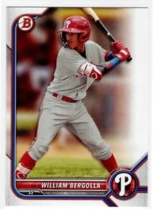 William Bergolla Philadelphia Phillies 2022 Bowman Draft - Picture 1 of 3