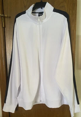 Solaris Track Jacket 3XT NWT Bright White W/Reflective Trim Orig. $70.00 - Image 1 of 4