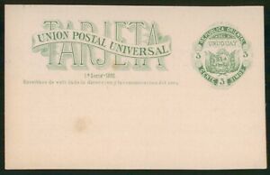 MayfairStamps Uruguay 3 Cents Universal Postal Union Mint Stationery Card wwu_73