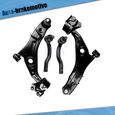 4Pc Front Lower Control Arm Tie Rod kit For 2007-2010 2011 2012 2013 Mazda CX-9 - Image 1 of 3