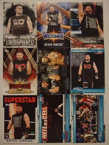 Kevin Owens Wrestling Lot of 9 Different Trading Cards With Inserts WWE KO-B1 - Picture 1 of 1