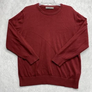 Giordano Men's Casual Red Crew Neck Sweater Tight Knit Heather Size XL - Picture 1 of 17