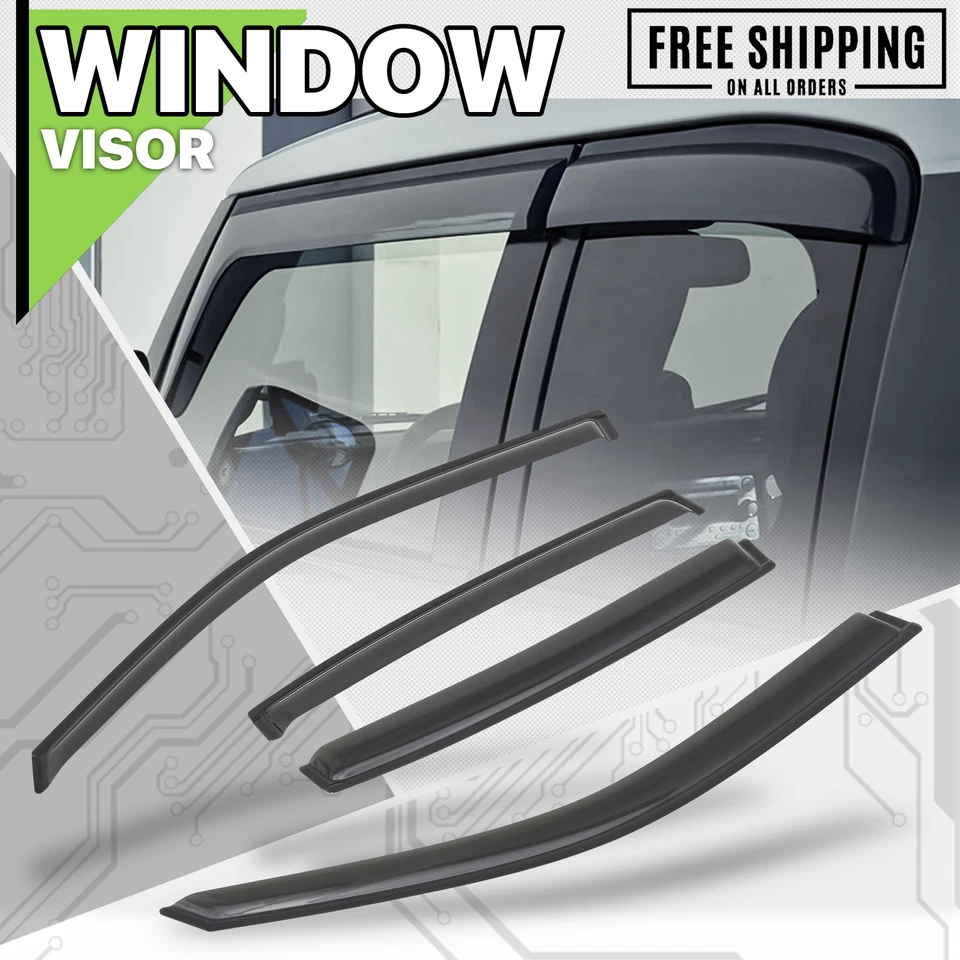 Protector deflector de lluvia ventilación para visera de ventana con cinta adhesiva para Buick Park Avenue 97-05 Foto 1 de 4