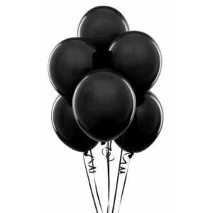 LOT 20/50/100 Ballons Nacrés NOIR - Haute Qualité - 3,2 grs en Latex 30 cm - Imagen 1 de 3
