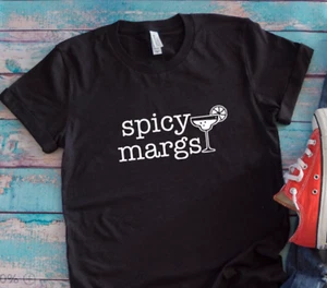 Spicy Margs, Black, Unisex Men's and Women's Short Sleeve T-shirt - Picture 1 of 2
