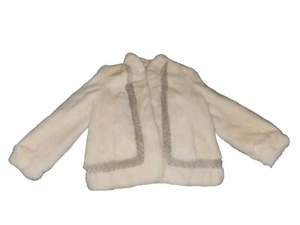 Vintage David Green Alaska Real Mink Fur Jacket Coat Striped Sz M SUPER CLEAN!! - Picture 1 of 4