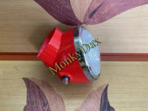 Honda Benly CD50 CD70 CD90 CL90 Headlight + Red Housing Case. Fits SS50 CL50. - Picture 1 of 9