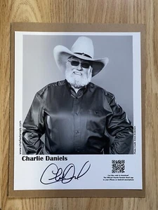 Charlie Daniels signed 10x8 PR Card - American Country Music Singer - Picture 1 of 1
