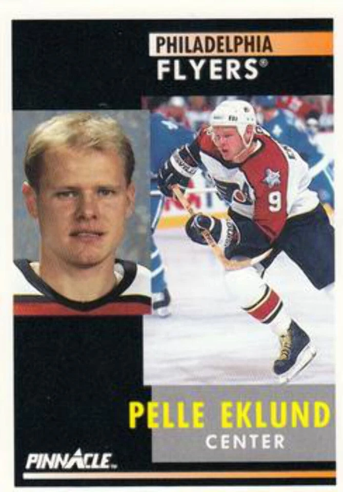 #134 Pelle Eklund - Philadelphia Flyers - 1991-92 Pinnacle Hockey - Image 1 of 1