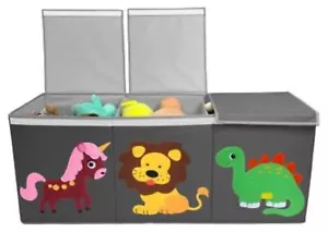 More details for extra large toy chest with lid- foldable toy storage box- 102.5 x 35.5 x 41cm