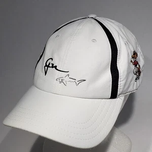 Greg Norman Embroidered GN Logo Shark Fox Golfer Adjustable Strapback Hat - Picture 1 of 15