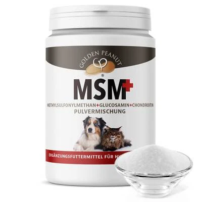 GOLDEN PEANUT MSM Glucosamin Chondroitin Pulver200g Hund Katze natürliches Eränzungsfutter