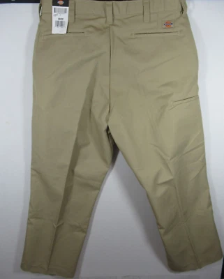 NUEVO Pantalones Dickies Ropa de Trabajo 38x30 Caqui Chino Ocupacional Foto 1 de 4