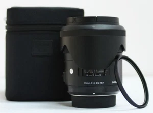 Sigma 35mm f/1.4 / 35.4 DG ART HSM Lens for Nikon +Pouch,Filter - Picture 1 of 1