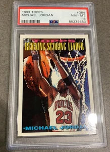 Michael Jordan Bulls Hof 1993 Topps #384 PSA 8 - Imagen 1 de 2