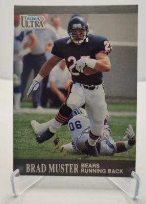 1991 Fleer Ultra Football card Brad Muster #158 Chicago Bears - Image 1 of 2