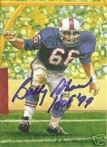 BILLY SHAW BUFFALO BILLS LIMITED EDITION AUTOGRAPHED GOAL LINE ART CARD - Picture 1 of 1
