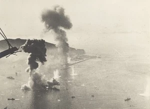 WWII Battleship Mers el Kebir Shelling Port Photo 1940 - Imagen 1 de 2