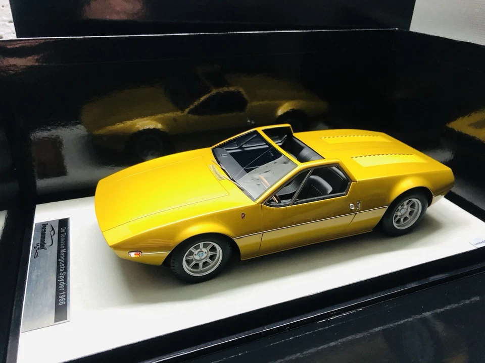 De Tomaso Mangusta Spyder 1966 Metallic Gold Tecnomodel 1/18 - Immagine 1 di 4
