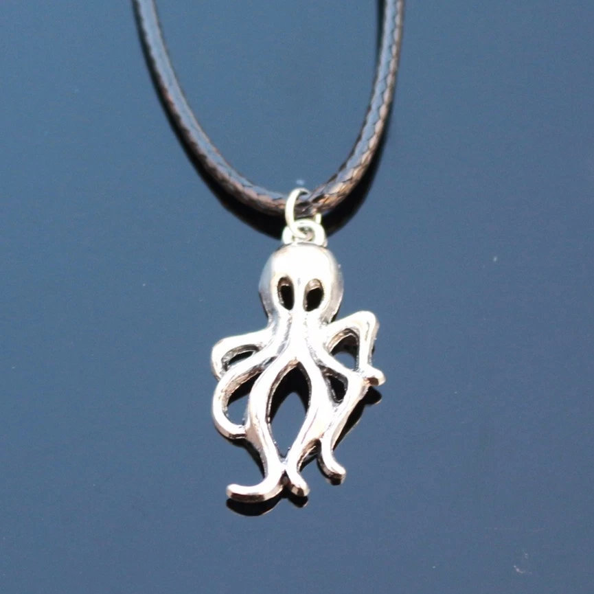 Halskette Kraken Oktopus Silber Damen Schmuck Modeschmuck NEU - Bild 1 von 1