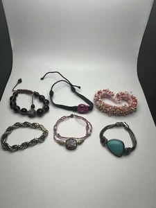 Schmuck Konvolut Mode Kostüm Statement 6 Teile Konvolut Boho Armbänder - Bild 1 von 4