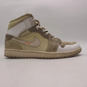 Nike Air Jordan 1 Craft Men's Size 8 Retro White DM9652-100 Athletic Sneakers - Picture 1 of 10