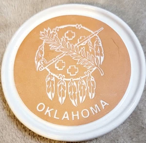 FRANKOMA KERAMIK Hergestellt in den USA GETRÄNKEUNTERSETZER Terrakotta Oklahoma - Bild 1 von 3