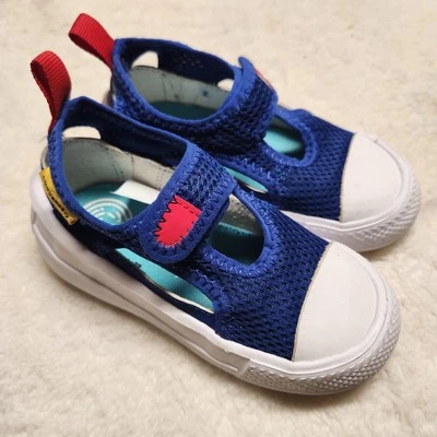 Converse Toddler 8 Ultra Summer Oxford Shoe Blue White Red Youth Kids  - Image 1 of 4