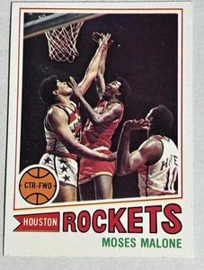 1977/78 Topps Basketball Moses Malone #124, Houston Rockets - Bild 1 von 2