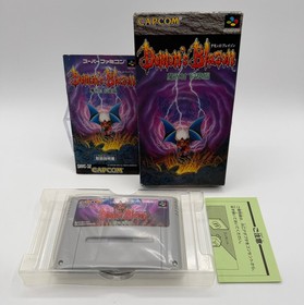 DEMON'S BLAZON / Demon's Crest Super Famicom With Box & Manual US Seller SFC1177