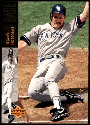 Wade Boggs 1994 Upper Deck #112 Yankees MLB READ FREE SHIPPING AutographDen - Image 1 of 2
