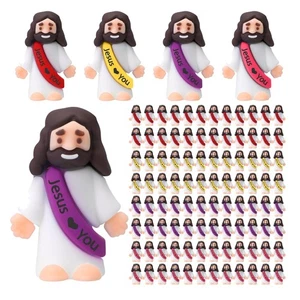 Gesù ti ama! 100 giocattoli tascabili in gomma luminosa per feste e premi in classe - Foto 1 di 8