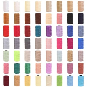 Polyester Thread 55 Color for Hand Stitching Bag Hat Shoe Embroidery - Picture 1 of 63