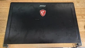 MSI Deckel oben mit Blende, Scharniere, LCD Kabel, Web Cam 3076K3A222 LESEN - Bild 1 von 4