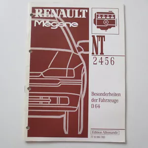Werkstatthandbuch Renault Megane I Coupe Besonderheiten D64 Motoren F7R F3R K7M - Bild 1 von 3