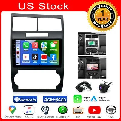 For 2005-2007 Dodge Charger Magnum Android 13 Carplay Car Stereo Radio GPS DSP Foto 1 de 4