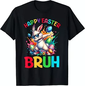 Bruh Easter Eggs Teens Boys Kids Easter Bunny Easter T-Shirt - Picture 1 of 4