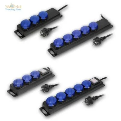 Außen-Steckdose Schutzkontakt IP44 mit Deckel 230V 16A Garten-Steckdose Camping - Bild 1 von 4