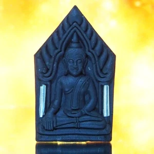 Amuleto tailandés Buda Khun Paen Brahma Mong Dam Kruba Krissana BE2565 帕坤潘 - Imagen 1 de 13