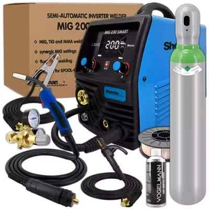 Sherman Poste à souder soudage MIG 200 SMART MIG, MMA, TIG LIFT, FLUX jeu n° 1 - Picture 1 of 6