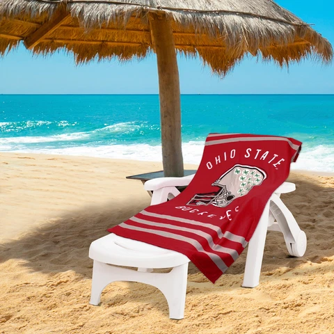 Northwest NCAA Ohio State Buckeyes "Stripes" Beach Towel, 30" x 60" Cover
