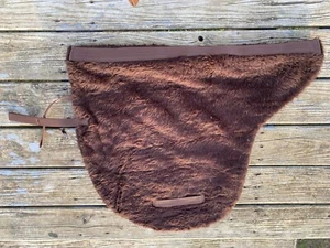 Brown double faced fleece Australian saddle pad - Picture 1 of 1