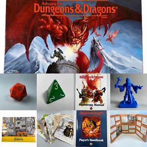 Introduction To Advanced Dungeons & Dragons Game 1995  Spare Parts / Game Pieces