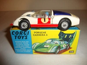 Originale CORGI 330 ""PORSCHE CARRERA 6"" - ECCELLENTE in SCATOLA ORIGINALE - Foto 1 di 14