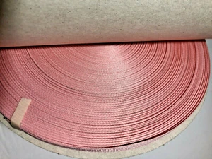 LIGHT PINK 1/4" GROSGRAIN  RIBBON 100 YARDS POLYESTER,   NEW!  BULK PRICING - Picture 1 of 3