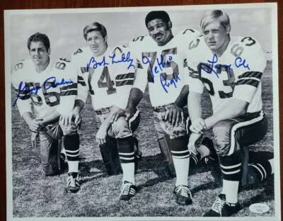 Bob Lilly Jethro Pugh Larry Cole George Andrie JSA Signed 11x14 Photo Cowboys - Image 1 of 2