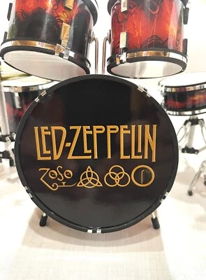 MINIATURE DRUM & GUITAR SET - LED ZEPPELIN #2 - MEMORABILIA & COLLECTIBLES