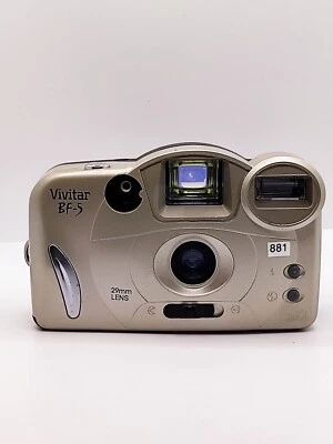 Rare Vivitar BIG FINDER BF-5 Point & Shoot 35mm film camera (Tested/Working)BoxA - Image 1 of 4