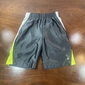 Xersion Jungen Größe 6 Shorts schnelltrocknend grau neongrün Activewear elastischer Bund - Bild 1 von 8