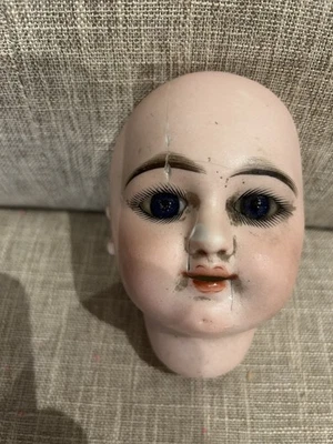 JOLIE TÊTE DE POUPÉE ANCIENNE EDEN BÉBÉ A RESTAURER  - Photo 1/4